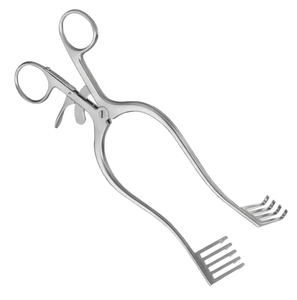 MOLLISON Retractor Autosujeción 140 mm 5,12 "Curvo 2x2 Puntas Afilado No Estéril Metal Acero Gancho Palanca Retractor - Product Image 5