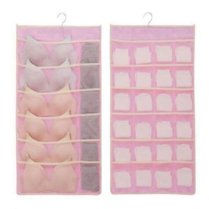 Hanging Storage Organizer <b>Bag</b> 20 Pockets Fabric Wall Mounted Bedroom Bathroom Kitchen Home Office - Product Image 1