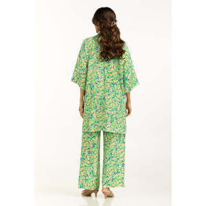 Conjunto Coordinado Estampado de Algodón y Nailon IPST-55170, Atuendo Casual de Dos Piezas para Primavera/Verano, Tallas XS a 3XL, Blusa de Manga Tres Cuartos - Product Image 4
