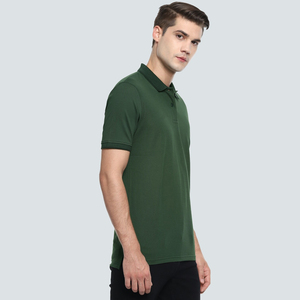 Polos transpirables de color sólido con logotipo personalizado para hombre, ropa informal, nuevo diseño, éxito de ventas - Product Image 4