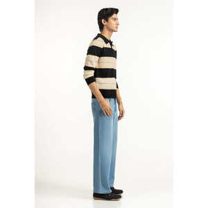 เสื้อสเวตเตอร์ไหมพรมผู้ชายทรงปกติ รุ่น MN-SWT-WS25-069 พร้อมฮู้ด สำหรับฤดูใบไม้ร่วงและฤดูใบไม้ผลิ พิมพ์ลายโลโก้ตามสั่ง - Product Image 4