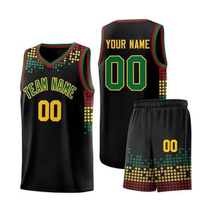 Uniformes de basket-ball pour hommes OEM équipement d'athlétisme en maille personnalisé de haute qualité Logos avec numéro de nom d'équipe Design respirant pour - Product Image 2