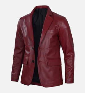 High Quality Custom Made Men's <b>Genuine</b> <b>Leather</b> <b>Jacket</b> with Stand Collar and Front Logo Hooded Winter Design Pakistan <b>Leather</b> - Product Image 5