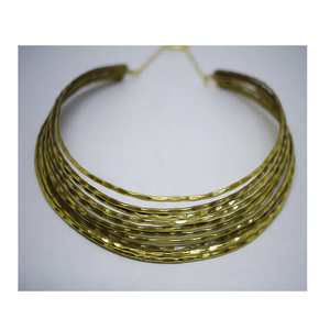 Collar de Latón con Diseño de Resina, Collar de Latón de Lujo y Artesanía, Collar de Latón de Diseño Moderno en Oferta - Product Image 4