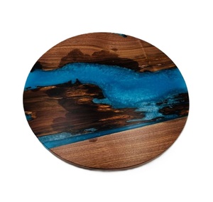 Hecho EN LA India Reposapiés Resina y madera Carne y frutas Tabla de queso Tabla de cortar de verduras/queso personalizada - Product Image 3