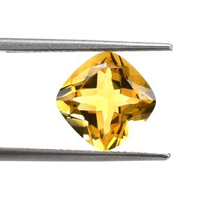 Cojín Natural citrino de grado superior con forma de 10mm, facetada piedra preciosa, cuarzo citrino amarillo suelto, fabricante personalizado a granel de la India - Product Image 3