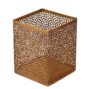 Soporte de luz de té votivo de corazón recortado grabado de Metal de latón antiguo - Product Image 5