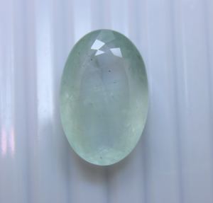 พลอยอะความารีนเจียระไนทรงวงรีขนาด32กะรัตเจียระไนแบบ17X26X10.5MM อัญมณีหลวมขัดเงาสำหรับการทำเครื่องประดับ - Product Image 5