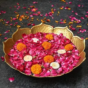 Brass diya Lotus Flower Shape diyas cho pooja akhand Jot diya trang trí item sắt hương chủ tùy chỉnh màu sắc