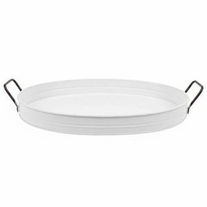 Copper Antique Rectangle Shape Galvanized Metal Serving <b>Tray</b> for Home Kitchen Dining Table Food and <b>Drink</b> Serving <b>Tray</b> - Product Image 2