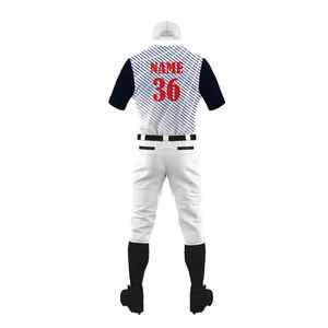Custom Made Baseball Uniforms Stripes Baseball Softball Jerseys Pants <b>Knickers</b> Custom logo Printing Embroidery Baseball Jerseys - Product Image 3