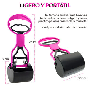 Recogedor de Excrementos de Perro Reutilizable y Ecológico, Dispensador de Bolsas para Desechos, Portátil y Lavable - Product Image 3