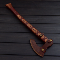 Hache à fendre artisanale Viking à double fonction en acier à haute teneur en carbone pour usage industriel, design traditionnel en bois, personnalisable