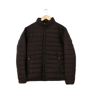 Veste matelassée imperméable chaude noire pour hommes de style fashion veste en duvet matelassée Streetwear d'hiver en gros - Product Image 1