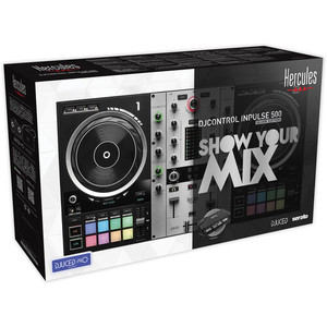 Contrôleur logiciel DJ Hercules DJControl <span class=keywords><strong>Inpulse</strong></span> <span class=keywords><strong>500</strong></span> de qualité supérieure (édition limitée argentée) - Product Image 5