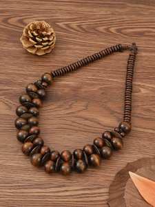 Collier en bois de qualité d'exportation à forte demande Bijoux de mode pour femmes et filles - Product Image 5