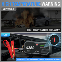 Batterie Externe OEM Puissante 16000mAh Portable 12V 3400AMP Lithium-ion Polymère avec Grand Écran Intelligent pour Moto et Voiture en Cas d'Urgence