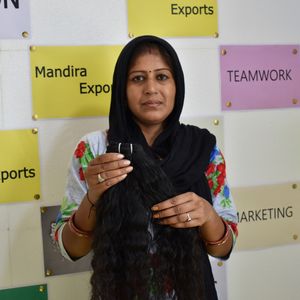 Extensiones de cabello Remy virgen 100%, máquina rizada de la mejor calidad, paquetes de trama doble, cabello indio humano Temple - Product Image 1