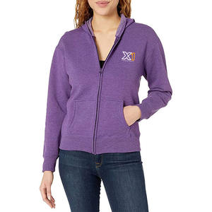 เสื้อฮู้ดของผู้หญิงแขนยาวเสื้อฮู้ดสีพื้นแบบกำหนดเอง - Product Image 1