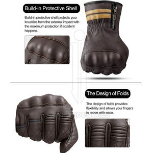 Guantes de moto unisex de alta calidad impermeables, guantes de moto unisex de medio dedo para uso en invierno - Product Image 6