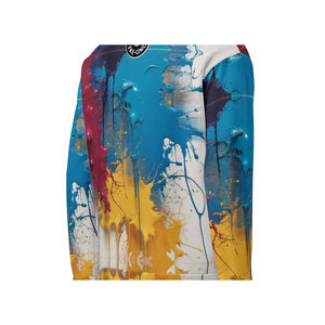 Unisex Chroma Wave poliestere riciclato felpa elastica taglia unica peso pesante XL 6XL Design con motivo solido personalizzato - Product Image 4