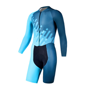 Combinaisons de triathlon à manches courtes respirantes de nouvelle conception 2024, vêtements de vélo légers en vente - Product Image 1