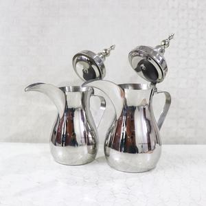 High Quality Brass Arabic Dallah Premium Stainless Steel Shiny Finish Tea Coffee Kahwa Pot Arabian Dallah <b>Kettle</b> Manufacturer - Product Image 5