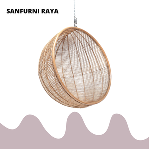 Vente chaude bol en rotin chaise suspendue mobilier d'extérieur moderne simple pour jardin hôtel appartement villa fabriqué à partir d'Indonésie - Product Image 6