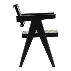 Silla Plegable Premium de Madera para Sala de Estar, Acabado en Madera Natural, Asiento Elegante y Cómodo, Decoración para el Hogar, Apartamento, Hotel, Estilo Indio - Product Image 4