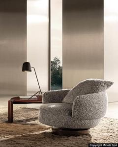 Chaise pivotante semi-finie italienne partie <span class=keywords><strong>mousse</strong></span> moulée haute densité avec base en métal - Product Image 5