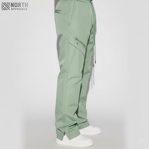 Pantalon baggy en éponge 100% coton personnalisé pantalon de survêtement léger avec broderie, lavage à l'acide pantalon de survêtement évasé pour hommes - Product Image 5