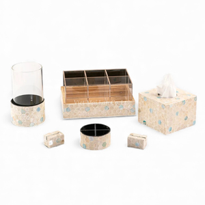 Wholesale Corporate <b>Gift</b> Set Paper Box Serving Tray Business Card Holder Vase <b>And</b> Pen Holder Designed For Executive Office - Product Image 1