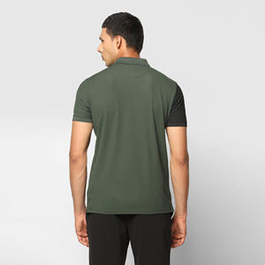 Camiseta de polo para hombre más vendida, camiseta de golf de manga corta de secado rápido, patrón sólido antiarrugas, poliéster, hecho a medida - Product Image 2
