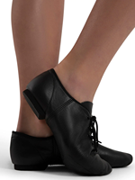 Chaussures de danse jazz professionnelles pour femmes BOLD SMART à talon bas, dessus en cuir véritable, doublure en daim, semelle intérieure en coton, design à semelle fendue
