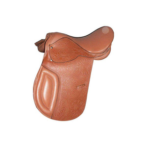 Sillín de equitación de polo Equipo de caballo de cuero genuino de alta calidad Equipo de Polo cómodo Sillín de equitación ecuestre duradero - Product Image 2