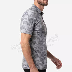 Camiseta de Golf de Manga Corta para Hombre, de Secado Rápido y Transpirable, Personalizable, Lisa, con Diseño de Letras, Poliéster/Algodón, Venta al Por Mayor - Product Image 5