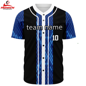 Maillot de baseball boutonné à imprimé personnalisé pour la sublimation Cheer avec fonction respirante comprend différents noms sur le maillot - Product Image 3