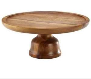 Soporte de pastel de madera de acacia, herramienta de pastel de madera hecha a mano para accesorios de cocina para el hogar y el Hotel - Product Image 4