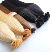 Extensions de cheveux I-Tip 100% Remy vierges vietnamiennes, lisses et soyeuses, doux, double trame machine, purs, bruts, non traités, personnalisables