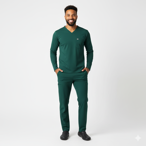 Tenues de travail durables pour hommes, tissu léger, coupe confortable, idéal pour les professionnels de la santé en milieu hospitalier, clinique, opérations quotidiennes - Product Image 2