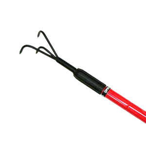 Bêche et râteau de jardin DIY OEM à 3 dents en acier au carbone avec manche télescopique en acier thermolaqué noir de Taïwan, modèle 731012 - Product Image 2