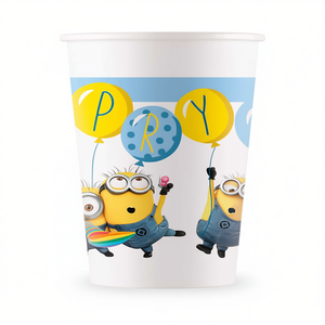 Gobelets jetables Minions 200 ml pour fêtes, lot de 6 - Product Image 2