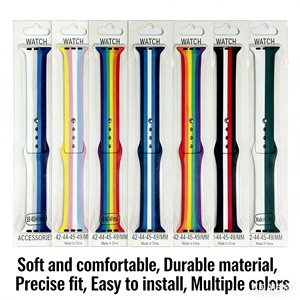Correas de Silicona para Reloj Inteligente con Estampado de Arcoíris en Tamaños 42/44/45/46/49 - Product Image 2