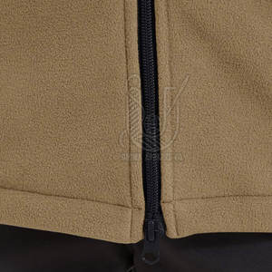 Veste polaire d'hiver pour homme, respirante, séchage rapide, légère, design personnalisé, col montant, logo frontal, vente en gros - Product Image 5