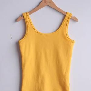 Débardeur de fitness personnalisé pour femmes vente en gros été Gym Yoga Sportswear OEM vêtements de sport coton extensible Slim Jersey personnalisable - Product Image 5