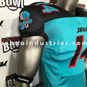 Vente en gros de maillots de sport pour hommes, fabriqués au Pakistan, de haute qualité, uniformes de football américain avec broderie - Product Image 6