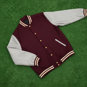 Veste universitaire d'hiver élégante pour hommes, prix de gros, mode américaine, streetwear, patchs en chenille longs sur le devant, personnalisable, 2026 - Product Image 6