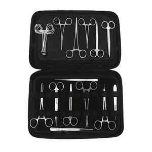 Juego de instrumentos quirúrgicos veterinarios básicos principales de acero inoxidable de la mejor calidad, Kit de cirugía general - Product Image 1