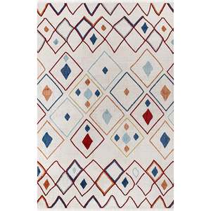 Tapis d'intérieur multicolore moderne Netline Home Depot CO009, 100 % polyester, anti-peluches, facile à nettoyer, durable pour la chambre à coucher - Product Image 3