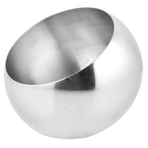 Bol à bonbons en acier inoxydable poli en métal de qualité supérieure pour l'affichage des bonbons et des friandises - Product Image 1